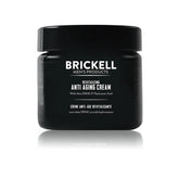 Brickell Men's Revitalizing Anti-Aging Cream jar closeup for night-time hydration.