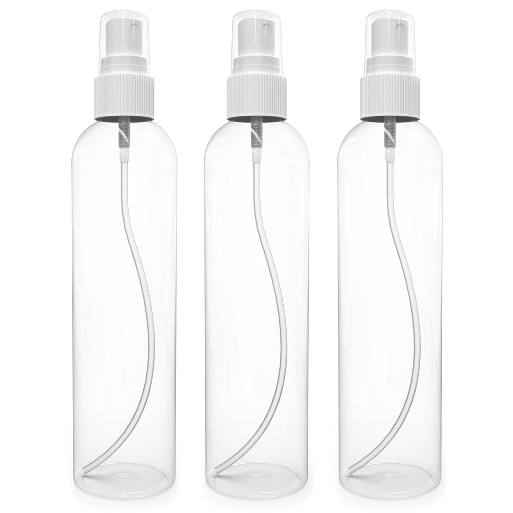BRIGHTFROM 8oz fine-mist bottle clear for even mist and hydration