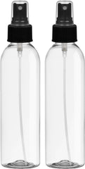 BRIGHTFROM fine mist bottle 6oz clear for precise facial mists on the go