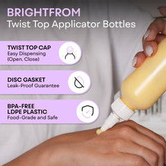 BrightFrom leak-proof twist-top bottle secured for travel without leaks.