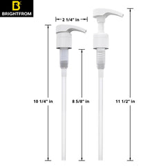 BRIGHTFROM universal dispensing pump on bottle shows 4cc output for efficient product use.