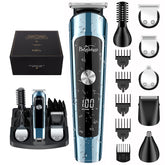 Brightup beard trimmer kit open view shows versatile grooming for beard and body