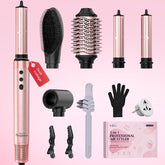 Brightup Dual Voltage Air Wrap front view featuring rose-gold finish and ergonomic handle