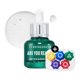 BRING GREEN squid game edition serum bottle highlights calming skincare benefits.