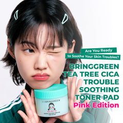 BRINGGREEN gentle-on-sensitive-skin pad provides low-irritant care for redness-prone days