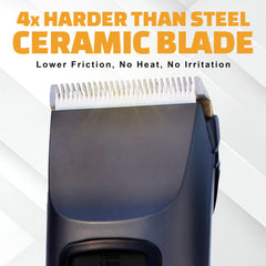 Brio Beardscape V2 ceramic blade close-up with low-friction edge