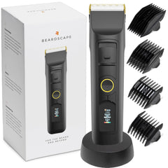 Brio Beardscape V2 ceramic blade close-up for sharp, cool grooming.