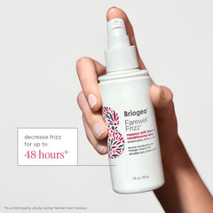 Briogeo Argan oil bottle features smoothing formula for frizz control.