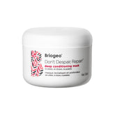 Briogeo Don't Despair, Repair Mask bottle closeup showing creamy hydration for dry hair.