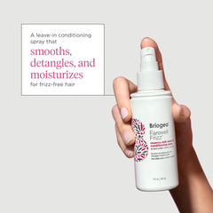Rosehip oil ingredient in Briogeo formula provides moisture for smooth hair.
