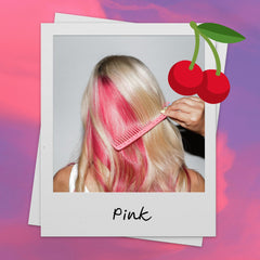 BRITE Pink Instant Color hair application shows even coverage