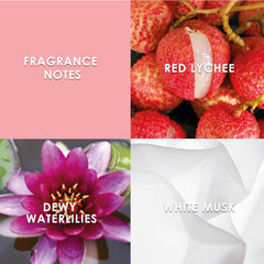 Close-up of Britney Spears Fantasy Sheer lychee note for sparkling brightness