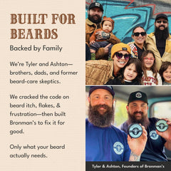 Bronmans beef tallow beard butter jar closeup emphasizing natural ingredients for healthier skin