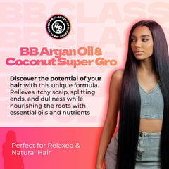 Bronner Bros B&B Super Gro conditioner being poured for smooth hydration
