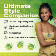 Bronner Bros Tropical Roots foam pump demonstrates precise, even application.