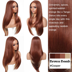 BrownBomb Cooper Blond wig layer detail emphasizing natural texture and volume.