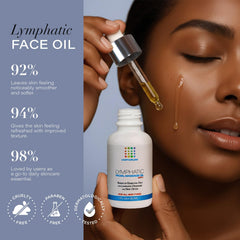 Bruizex gua sha face tool in use with oil for gentle lymphatic massage