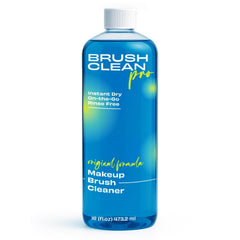 Brush Clean Pro Original Brush Cleaner bottle demonstrates simple water-free cleaning for busy routines.