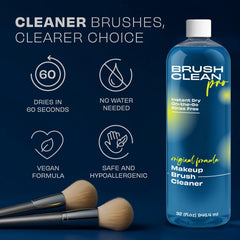 Brush Clean Pro original cleaner cloth-dry bristles after use.