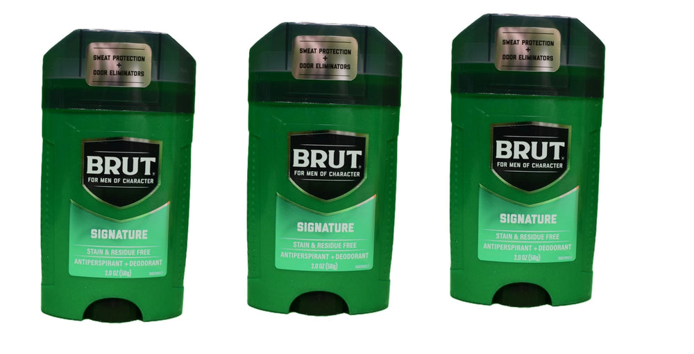 BRUT classic deodorant stick 2oz close-up with smooth applicator for daily freshness