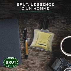 Brut Original EDT bottle cap close-up showcasing classic masculine design.