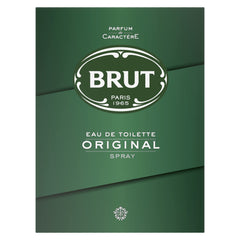 Brut Original EDT bottle front view, ideal for daily casual wear and confident scent.