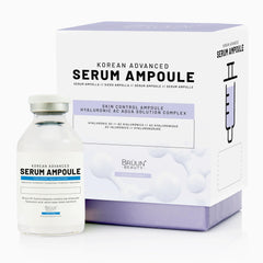 BRÜUN HY serum ampoule bottle—compact packaging for easy daily hydration.
