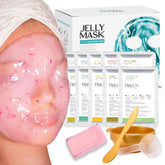 BRÜUN Peel-Off Jelly Mask kit packaging signals premium at-home spa treatment.