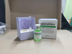 BRÜUN SC serum bottle back with usage guidance for safe application