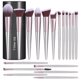 BS-MALL 18-piece makeup brush set in case for organized on-the-go makeup