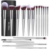 BS-MALL 18pc makeup brush set with case, ideal for precise foundation application