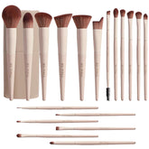BS-MALL 18pc professional makeup brush set case open for on-the-go touch-ups.