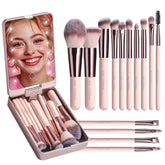 BS-MALL APINK 14-piece makeup brush set for precise application on the go.