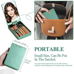 BS-MALL long-lasting battery powers LED mirror for extended travel use.