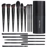 BS-MALL makeup brush set 18pc case closed for travel-ready organization