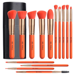 BS-MALL makeup brush set with case open for on-the-go touch-ups.