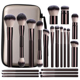 BS-MALL professional makeup brush set with travel case for convenient on-the-go beauty routines.