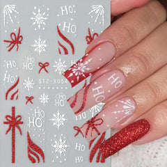 BSBTBZ Christmas nail stickers elk design offers playful woodland charm for holiday nails