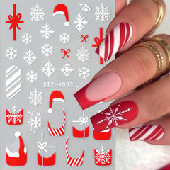 BSBTBZ Christmas nail stickers snowflake pattern adds magical winter sparkle to nails