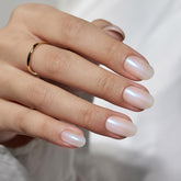 BTArtbox chrome pearl nails in a storage box for easy on-the-go manicure.