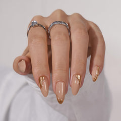 BTArtbox press-on nails almond medium packaging and contents for easy manicure setup