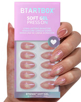 BTArtbox pink-cat-eye almond nails kit for easy at-home manicure