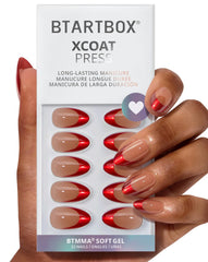 BTArtbox Ruby Slipper French Tip nails on hand for quick, salon-ready nail makeover.