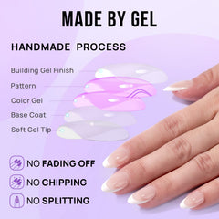 BTArtbox seamless cuticle line close-up demonstrates natural fit and zero pressure on nails.