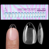 BTArtbox short almond nail tips packaging shows 320-pcs kit for at-home nail extensions