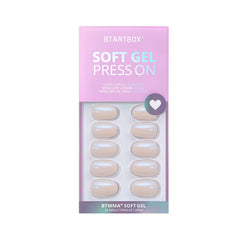 BTArtbox short chrome nails with flexible soft gel hug the nail bed.