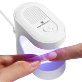 BTArtboxnails handy mini nail lamp front view showing quick gel cure on the go.