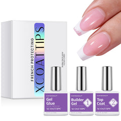 BTArtboxnails nail tips builder gel set for easy French tip application and wear