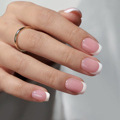 BTArtboxnails XCOATTIPS gel application close-up for smooth, durable French tips.