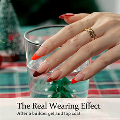 BTArtboxnails XCOATTIPS soft gel extension application demonstrates flexible, comfortable wear.